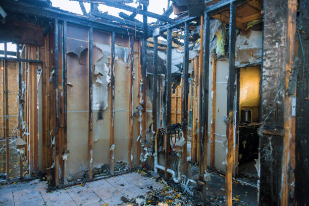 Professional Fire Damage Removal technician working in Rogers, AR